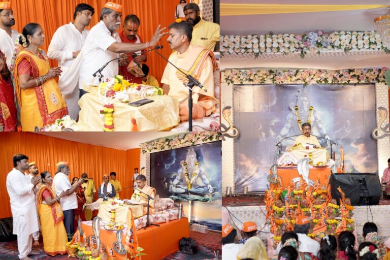टिमकी येथे शिव महापुराण कथा सप्ताह ज्ञान यज्ञाचे आयोजन