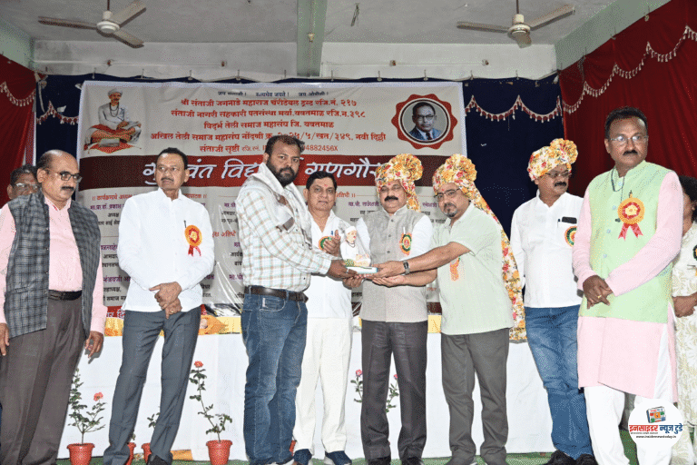 पत्रकार सतीश बाळबुधे यांचा सत्कार