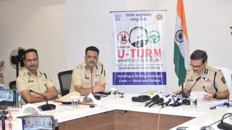 ‘ऑपरेशन यू-टर्न’ – नागपूर शहरात मद्यधुंद वाहनचालकांविरुद्ध कठोर कारवाईसाठी नागपूर पोलिसांची विशेष मोहीम