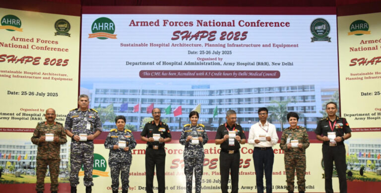 AHRR Hosts First-Ever Armed Forces National Conference ‘SHAPE 2025’ on Sustainable Hospital Planning