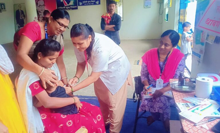 चंद्रपूर महापालिकेतर्फे राबवली जाते नियमित लसीकरण मोहीम