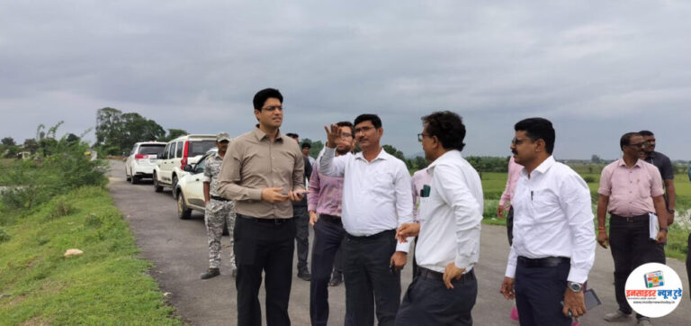 अहेरी उपविभागाचा जिल्हाधिकाऱ्यांकडून आढावा ; रस्त्यांची पाहणी, पूरप्रवण भागांतील नुकसानीसंबंधी पंचनाम्याचे निर्देश