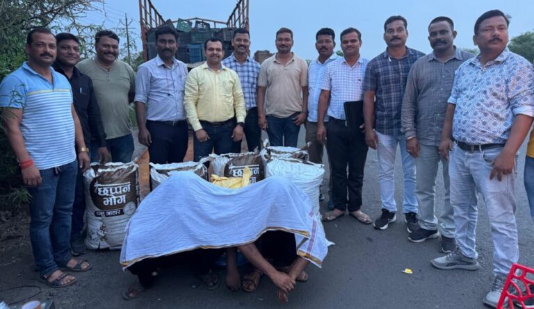 गुन्हेशाखा युनिट क्र. ५ ची यशस्वी कारवाई : १०६ किलो गांजासह दोन आरोपी अटकेत