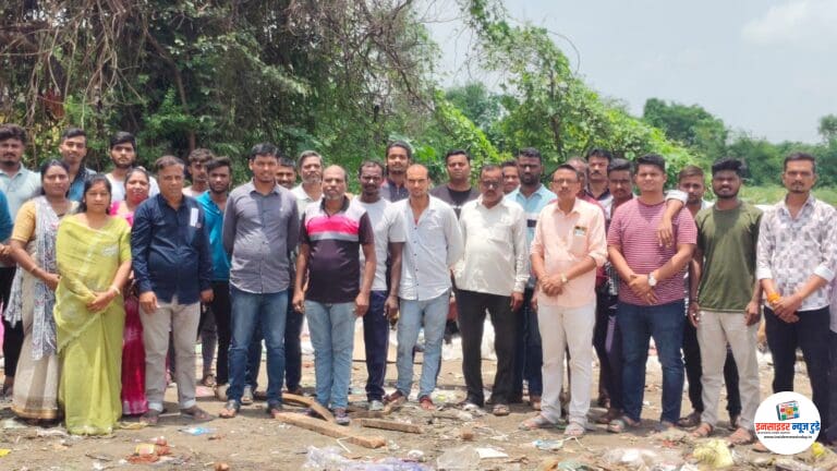 धोबी नाला डम्पिंग यार्ड हटविण्याबाबत आंदोलन
