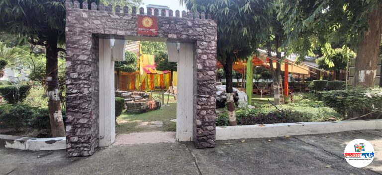 महाराष्ट्र सदनात गणेशोत्सवाचा जल्लोष  किल्ल्याच्या देखाव्यात ‘ श्री ‘ ची होणार प्राणप्रतिष्ठा