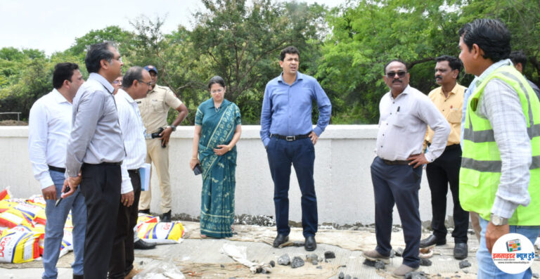 पोलिस लाईन टाकळी आणि गोरेवाडा कृत्रिम विसर्जन जलकुंडाची आयुक्तांनी केली पाहणी