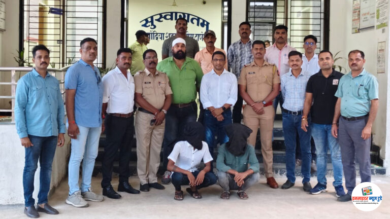 मोठा दरोड्याचा कट उधळला  दोन सराईत आरोपी अटकेत, शस्त्रसाठा जप्त