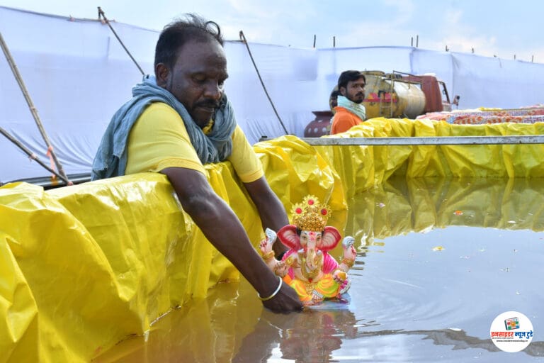 पर्यावरणपूरक गणेश विसर्जनाला वाढता प्रतिसाद