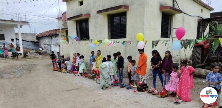 येसंबा येथे तान्हा पोळा थाटामाटात साजरा
