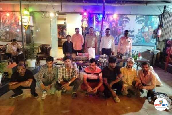 फिरंगी रेस्टो अँड लाउंजमध्ये पोलिसांचा छापा, अवैध हुक्का पार्लर चालवणाऱ्या नऊ जणांविरोधात गुन्हा दाखल