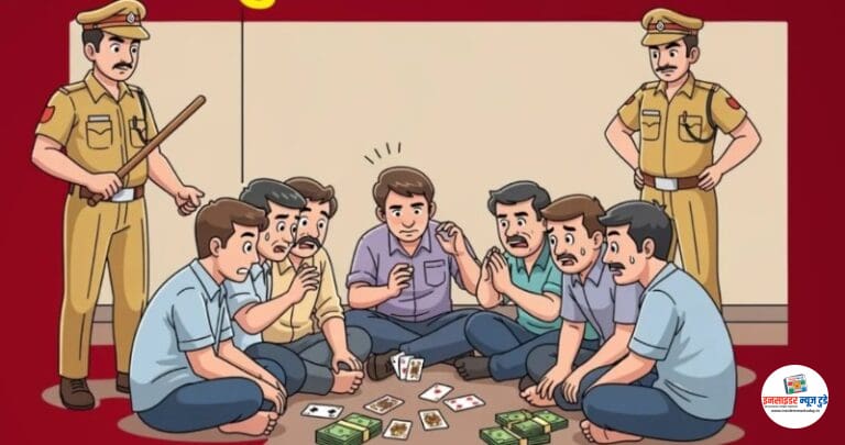 कन्हान पोलीसांची जुगार अड्यावर धाड