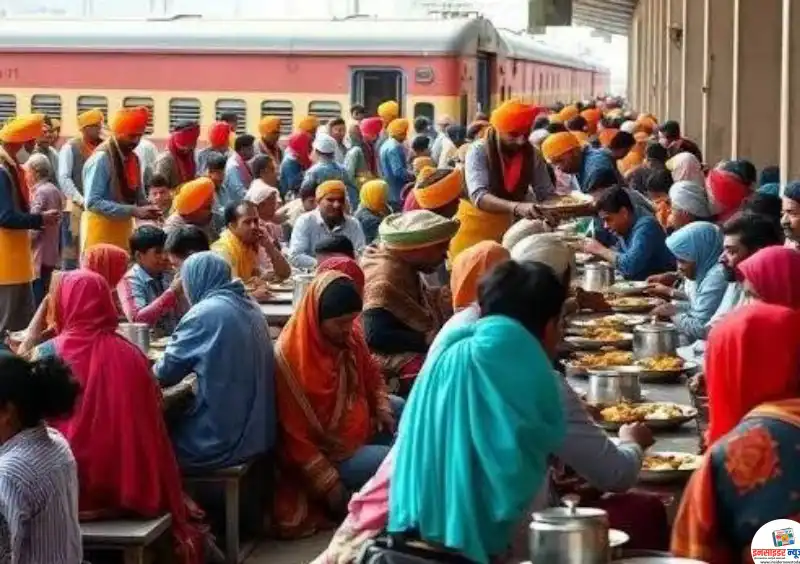 शीख बांधवांची अखंड लंगर सेवा… शीख बांधवांची अखंड लंगर सेवा…