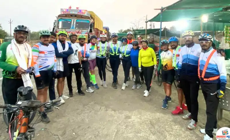 नागपूर ते शेगाव सायकल वारी उत्साहात संपन्न नागपूर ते शेगाव सायकल वारी उत्साहात संपन्न