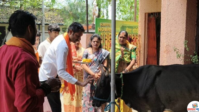 कन्हान मध्ये “गौ सम्मान आव्हान मोहिम” राबविले