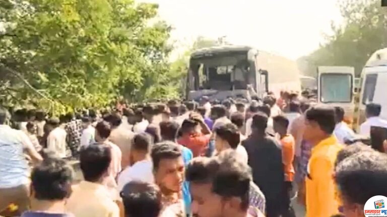 बीड में सड़क हादसे के बाद गांव में भड़की हिंसा