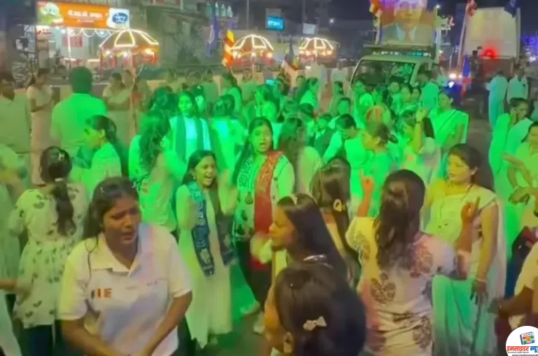 कन्हान येथे बुद्ध जयंती धम्म रॅलीने उत्साहात साजरी