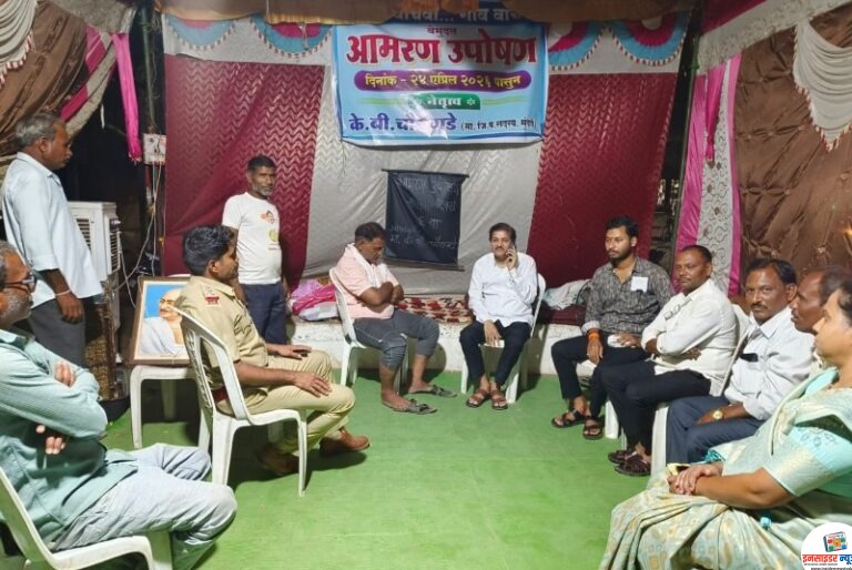 वैनगंगा नदीचा नैसर्गिक काठ फोडल्याने पुराची टांगती तलवार; उपोषणकर्त्यांच्या मागण्यांकडे प्रशासनाचे दुर्लक्ष