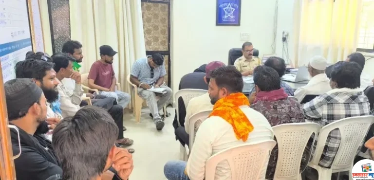 खापा पोलिस स्टेशनमध्ये आगामी सणानिमित्त बैठक