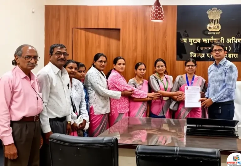पी एफ प्रश्नावर सिटू तर्फे जी. प. उप कार्यकारी अधिकाऱ्यांना दिले निवेदन 