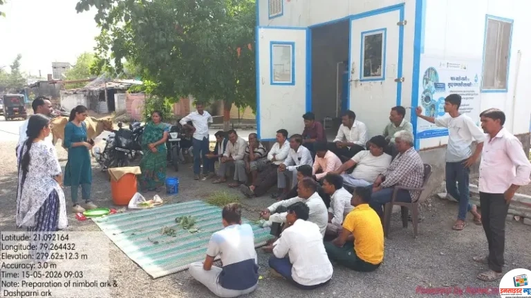 केम येथील शेतकऱ्यांना नैसर्गिक शेतीचे मार्गदर्शन