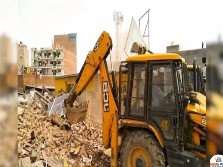 लीज की जमीन पर बने अवैध निर्माण ढहाए