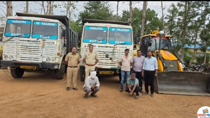 मोहाडी पोलिसांची अवैध रेती वाहतुकीवर मोठी कारवाई मोहाडी पोलिसांची अवैध रेती वाहतुकीवर मोठी कारवाई