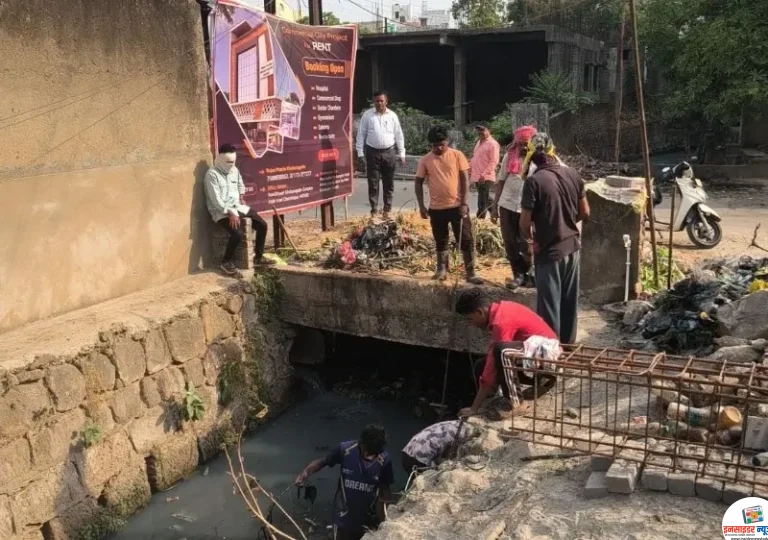 मान्सूनपूर्व नाले स्वच्छता मोहीमेस सुरवात
