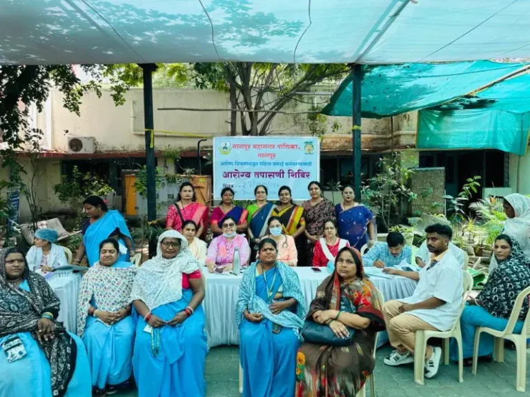 मनपाच्या सफाई कर्मचाऱ्यांसाठी आरोग्य तपासणी शिबिराचे आयोजन