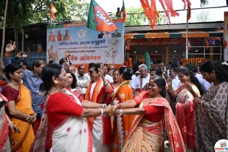 प. बंगाल में भाजपा की जीत से नागपुर में खुशी मनाई गई