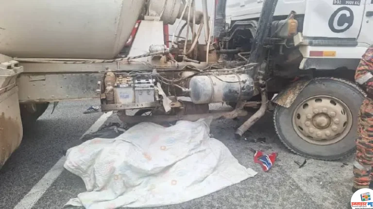 कॉक्रिट मिक्सर ट्रक अंगावरून नेल्याने एका मजुरा चा मुत्यु तर दुसरा गंभीर जख्मी