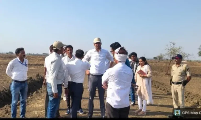 जिल्हाधिकाऱ्यांची कन्हान आणि बोरडा (गणेशी ) परिसराला भेट