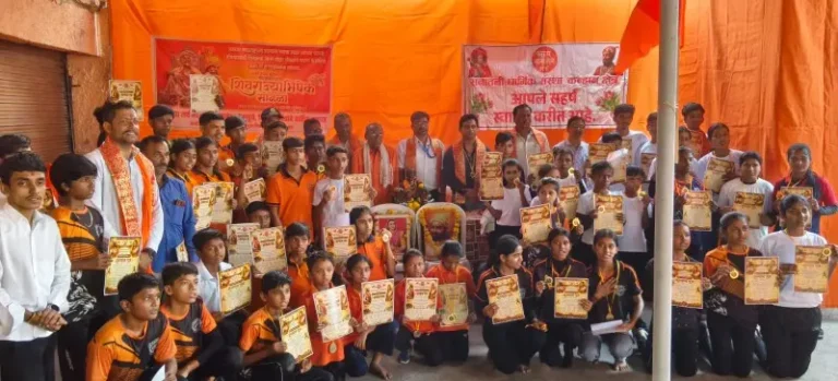 कन्हान येथे शिवराज्याभिषेक सोहळा थाटात साजरा