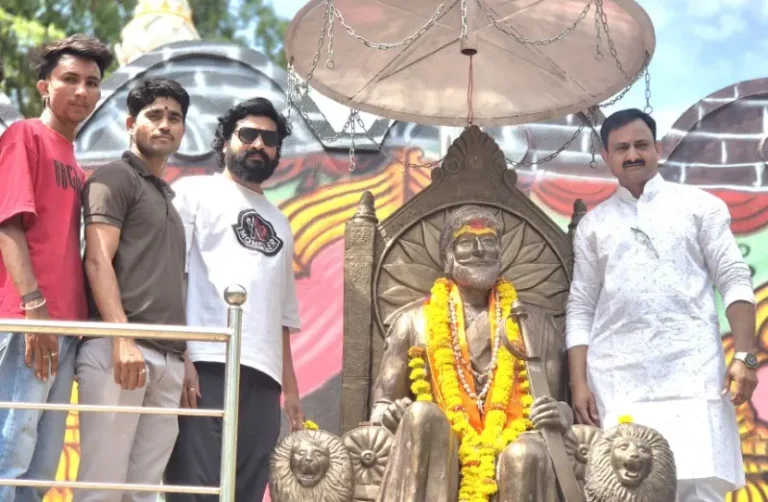 गणेशपूर येथे शिवराज्याभिषेक दिन उत्साहात साजरा; महाराजांच्या पुतळ्याचे पूजन आणि अभिषेक संपन्न