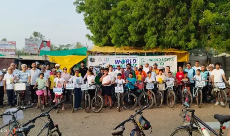 भंडाऱ्यात सायकल रॅलीचा उत्साह; १४० सायकलपटूंनी दिला प्रदूषणमुक्तीचा संदेश