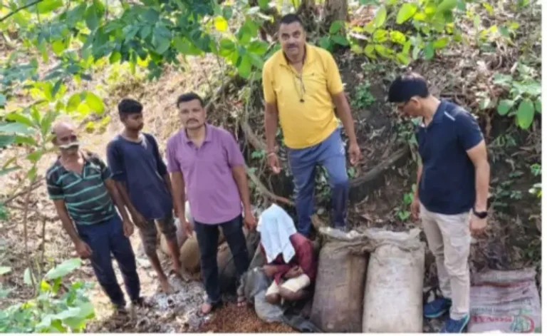 गोबरवाही पोलिसांची अवैध हातभट्टीवर धाड; १.९४ लाखांचा मुद्देमाल जप्त