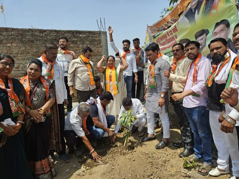 विश्व पर्यावरण दिनानिमित्त कामठीत भाजपच्या वतीने वृक्षारोपण विश्व पर्यावरण दिनानिमित्त कामठीत भाजपच्या वतीने वृक्षारोपण