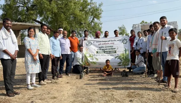 कळमेश्वर येथील जागतिक पर्यावरण दिनानिमित्त सावळी (खुर्द) येथे पर्यावरण जनजागृती व वृक्षारोपण