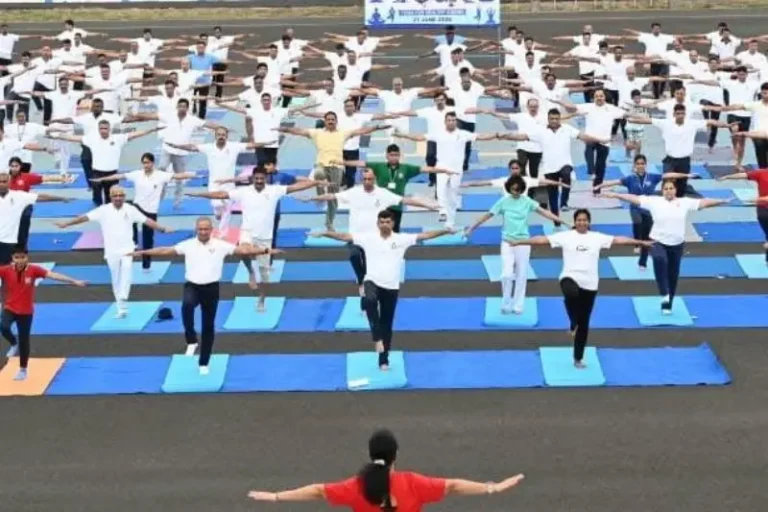 CELEBRATION OF INTERNATIONAL DAY OF YOGA AT HEADQUARTERS MAINTENANCE COMMAND, NAGPUR