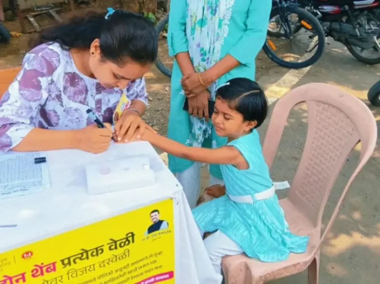 मोहप्यात राष्ट्रीय पल्स पोलिओ मोहीम साजरी