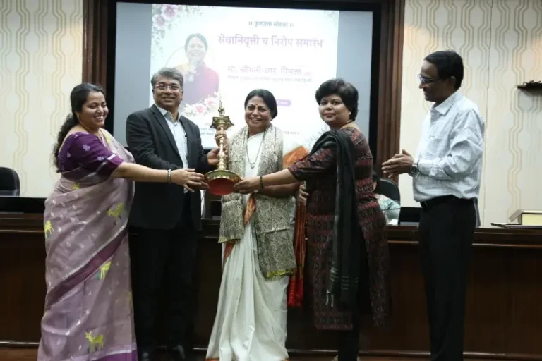 महाराष्ट्र सदनच्या निवासी आयुक्त आर. विमला यांना सेवानिवृत्ती निमित्ताने निरोप