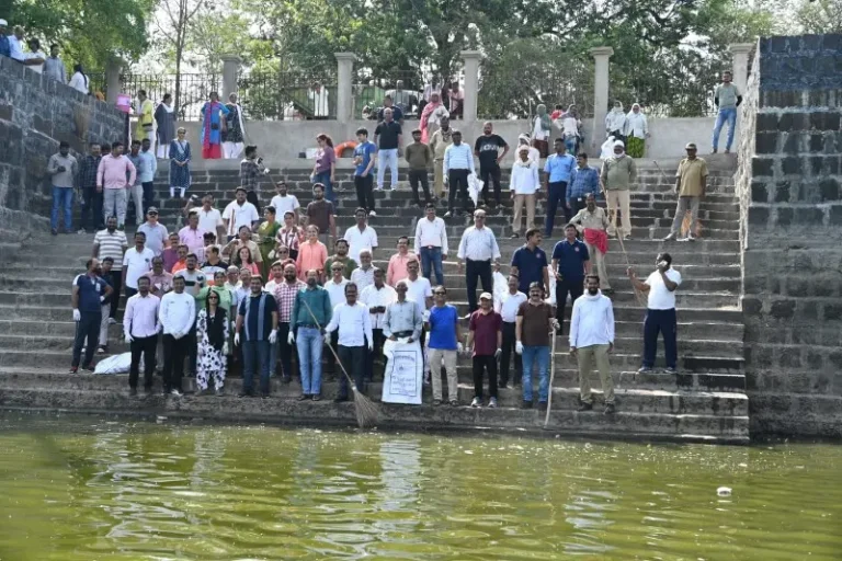 शहरात तलाव स्वच्छतेच्या जनजागरणाला प्रारंभ