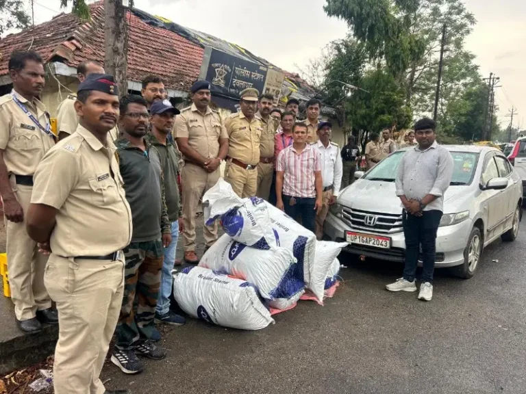 125.665 किलोग्राम गांजा और कार सहित 35.13 लाख रुपये का माल जब्त