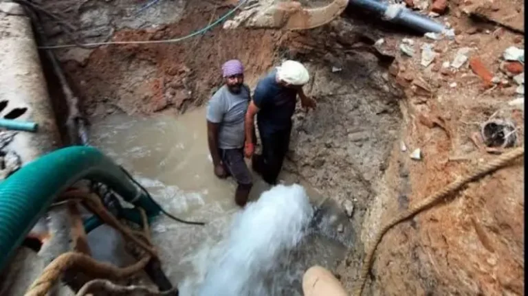 Borewell Drilling Damages Critical Raw Water Pipeline at Kanhan WTP