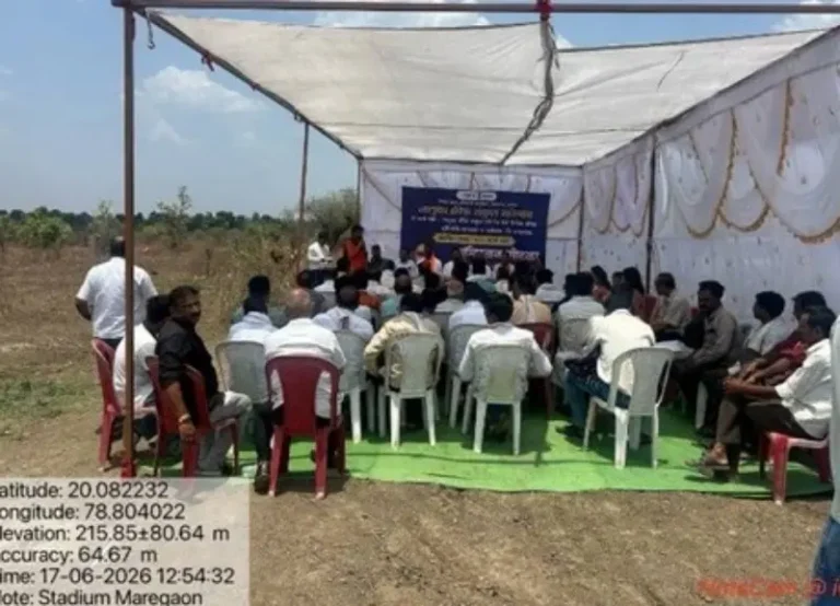 मारेगाव तालुका क्रीडा संकुलाचे भूमिपूजन उत्साहात