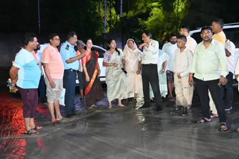 हुडकेश्वर-नरसाळा परिसराची महापौरांकडून पाहणी