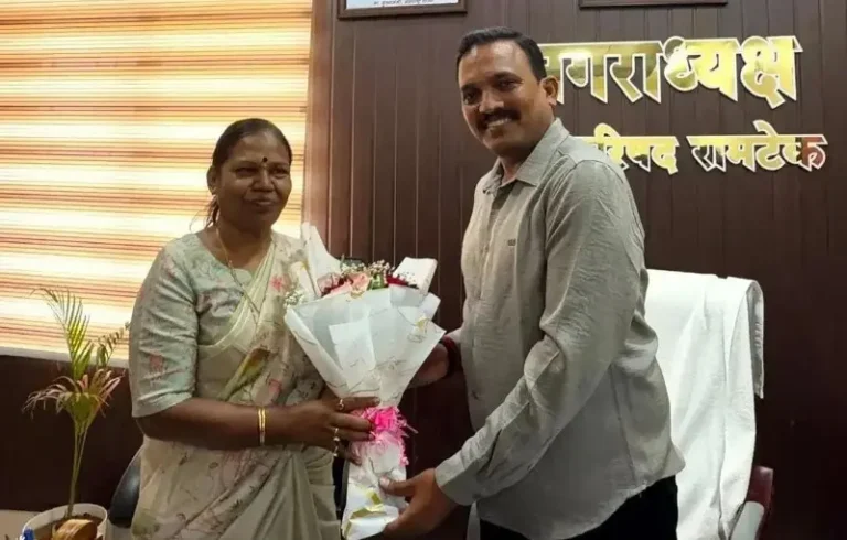 सांसद माया इनवाते का न. प. रामटेक सद्भावना दौरा