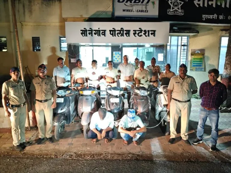 5 चोरी और वाहन चोरी करने वाले दो गिरफ्तार