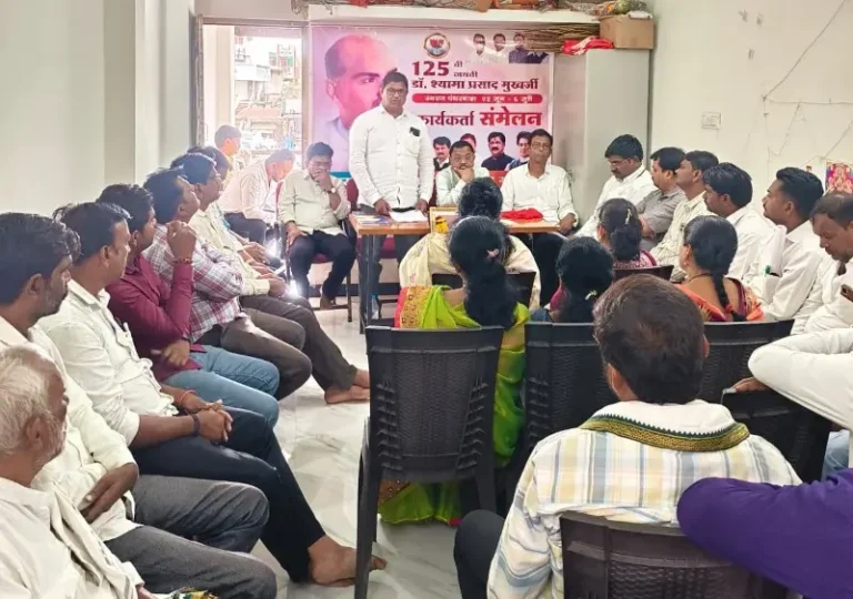 भाजपा कार्यालय मौदा येथे डॉ. श्यामाप्रसाद मुखर्जी यांची १२५ वी जयंती उत्साहात साजरी