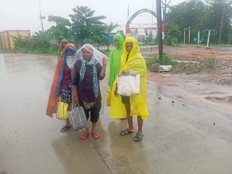 कोदामेंढी व तारसा रेल्वे (निमखेडा) परिसरात धुवाधार पावसाच्या आगमन होताच, शेतातील कामे अर्ध्यातच सोडून मजुवर्गाचे घरी पलायन