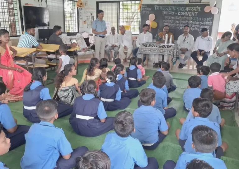 नवरगाव जि.प.शाळेत कॉन्व्हेंटचे उद्घाटन
